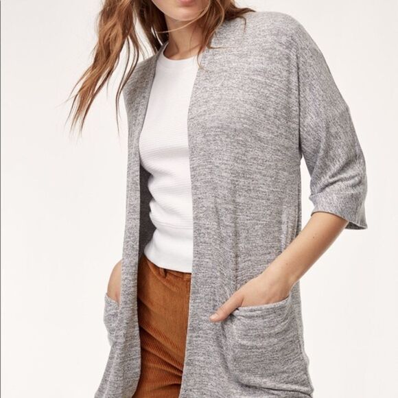 ARITZIA Wilfred free Gray Zlata sweater Sz XXS - Picture 6 of 6